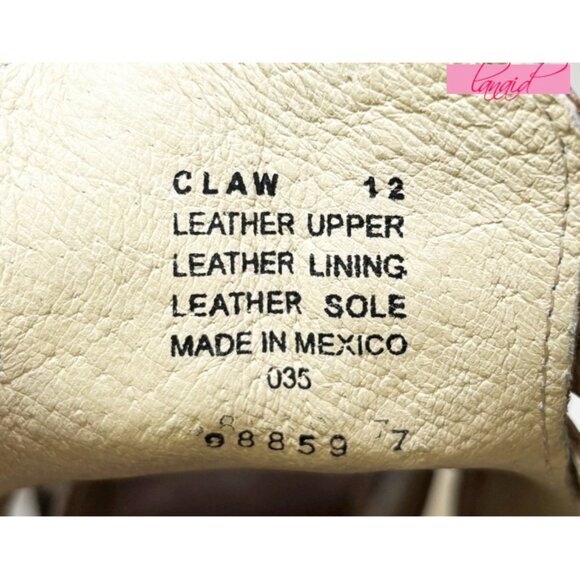 Freebird Claw Taupe Strappy Leather Distressed Heeled Sandals Tan Booties Edgy - Picture 13 of 14